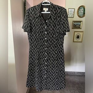 Talbots Flowy Button up Midi Dress